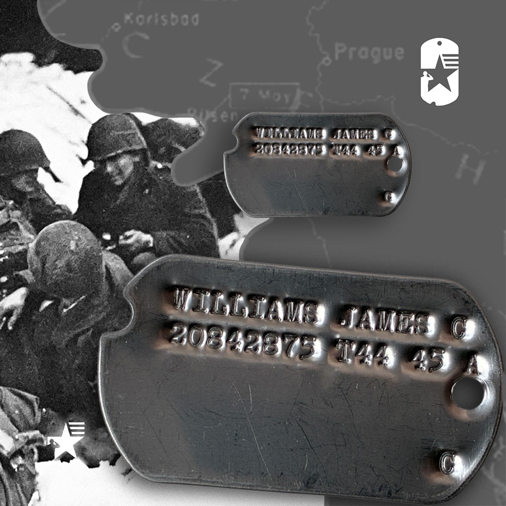 D2003 Razba psich znamek dle vzoru DOG TAG 1944-1946
